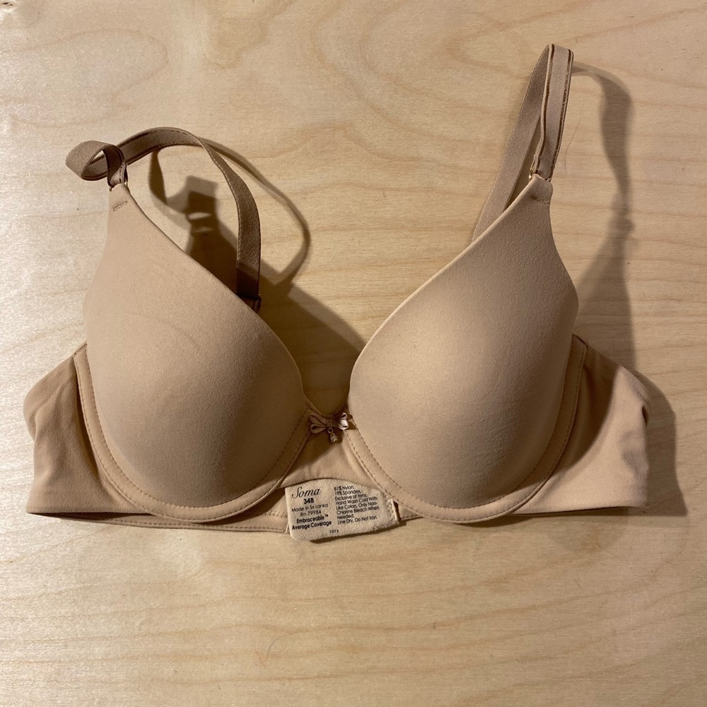 Soma Classic Nude Underwire Bra 34 B (NH)